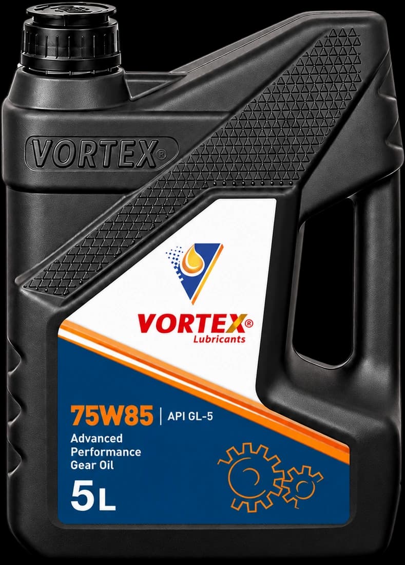 Vortex 75W85 API GL-5 advanced performance gear oil in a five litre pack